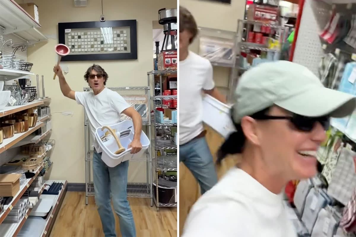 Yes, that really is Justin Trudeau and Katy Perry dancing in a Montreal hardware store