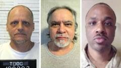 Three men will be executed on the same day as death penalties rise in US